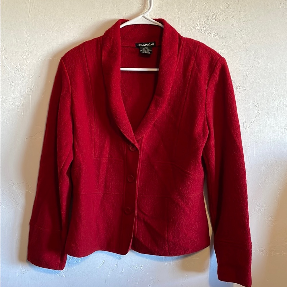 Sarah Wool Women's Red Jacket